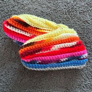 Colorful Striped Kids Slippers